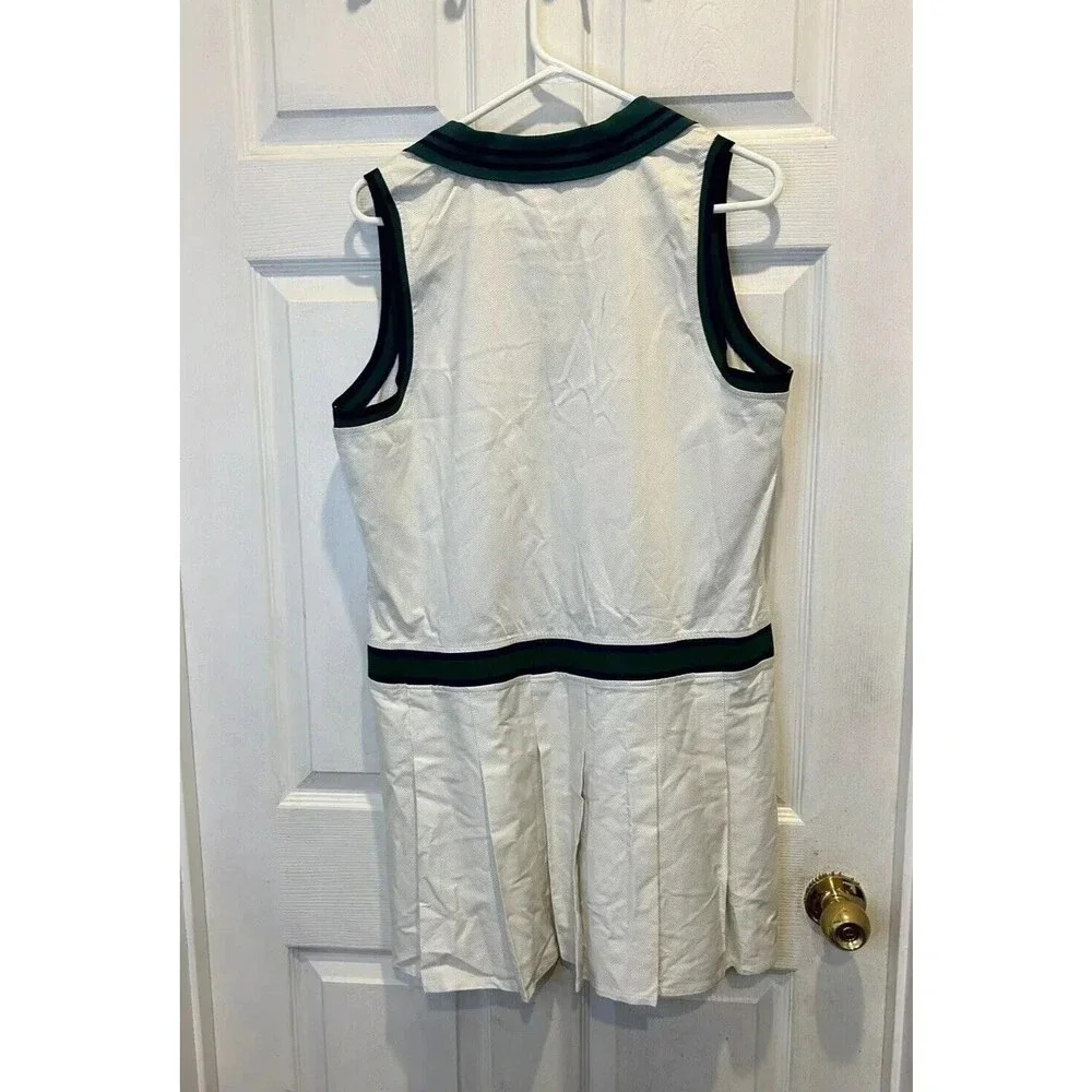 NWT Prince Pickleball Dress Women’s XL Cream Green Pleated Athletic Collared - Picture 6 of 9